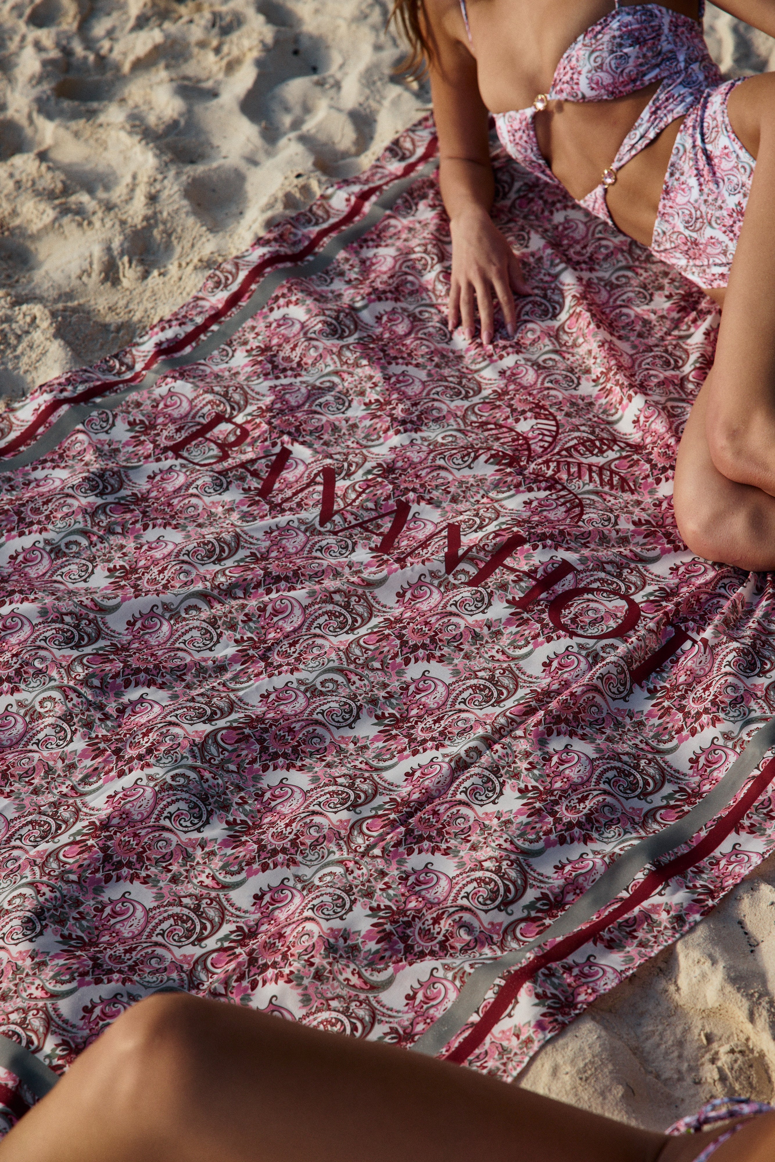 SARONG - PRINTED ROCKROSE PAISLEY - Image 3